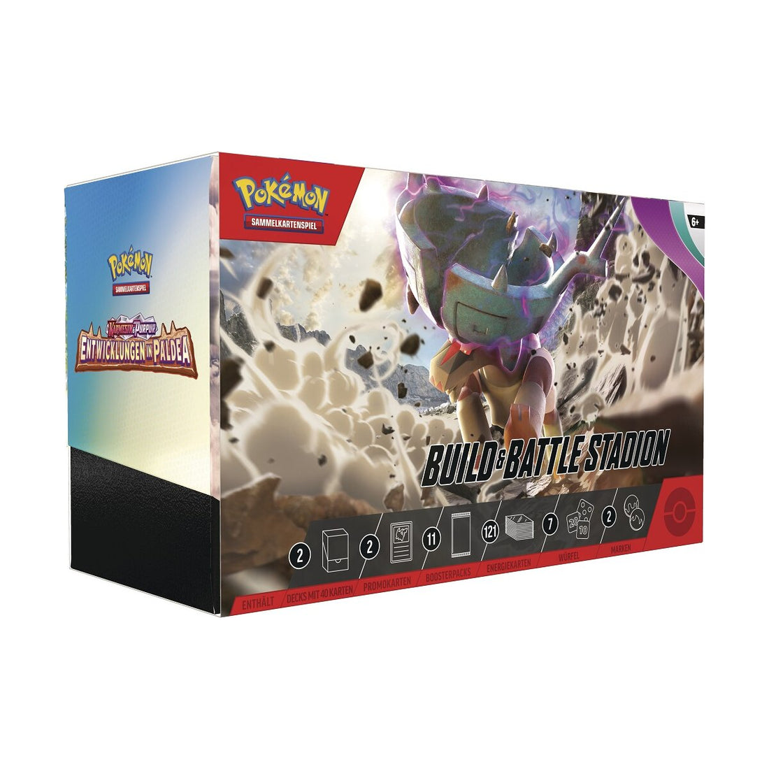 Pokemon Entwicklungen in Paldea Build & Battle Stadium Box Deutsch
