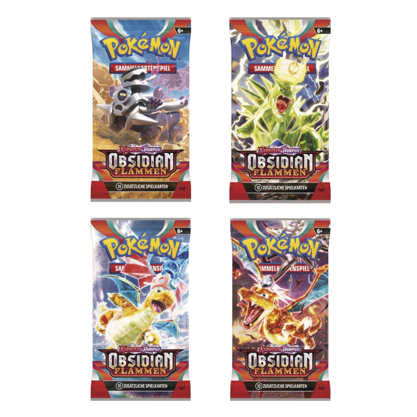 Pokemon Karmesin & Purpur Obsidian Flammen Booster Deutsch
