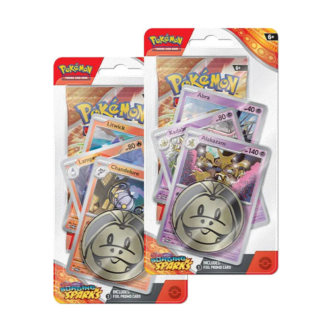 Pokemon Surging Sparks Premium Checklane Blister 2er Bundle Set