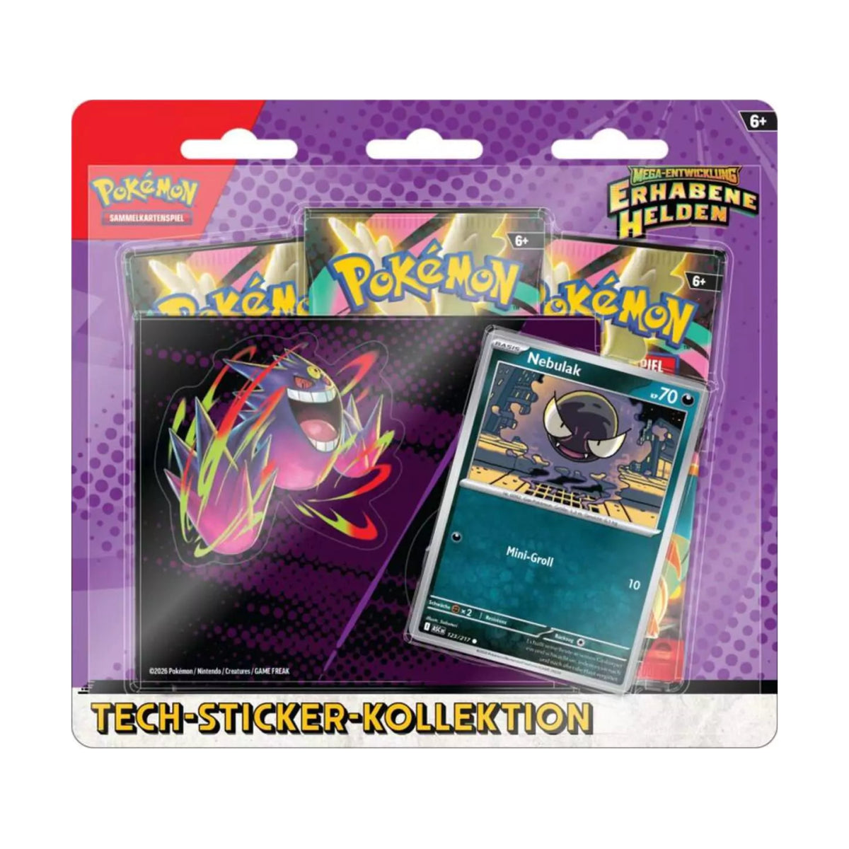 Pokemon Erhabene Helden Sticker Kollektion 3er Pack Deutsch