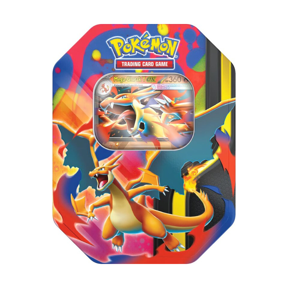 Pokemon Mega Glurak X &amp; Y EX Tin Deutsch