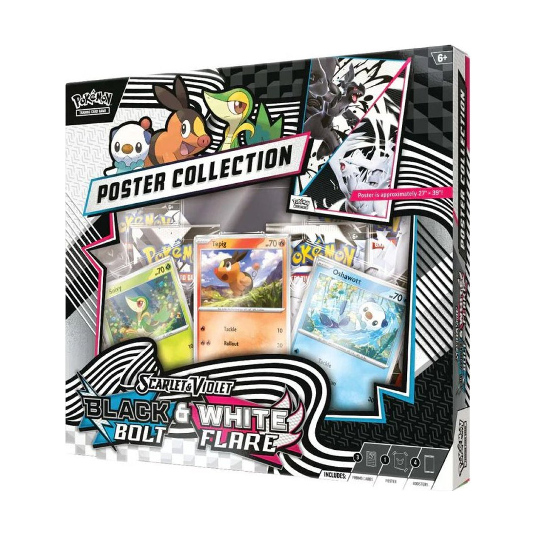 Pokemon Black Bolt &amp; White Flare Poster Collection Englisch
