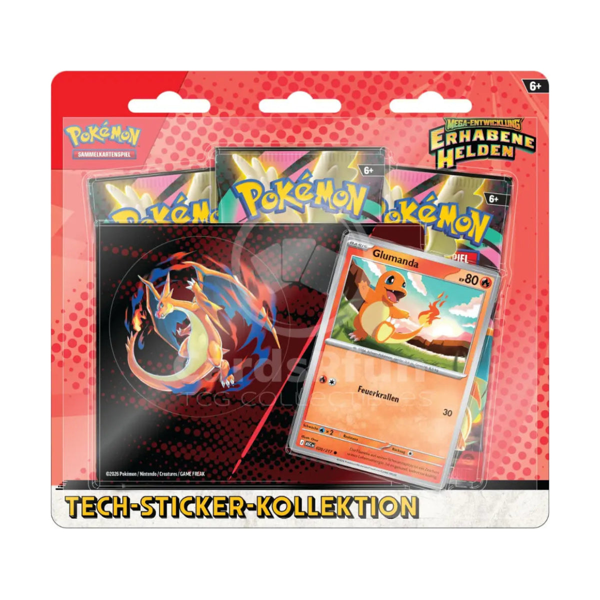 Pokemon Erhabene Helden Sticker Kollektion 3er Pack Deutsch