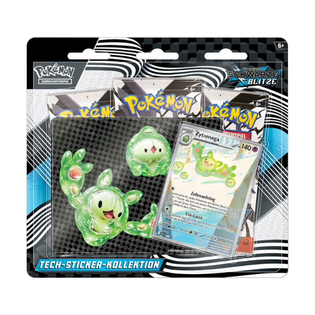 Pokemon Black Bolt Tech Sticker Collection Zytomega Englisch