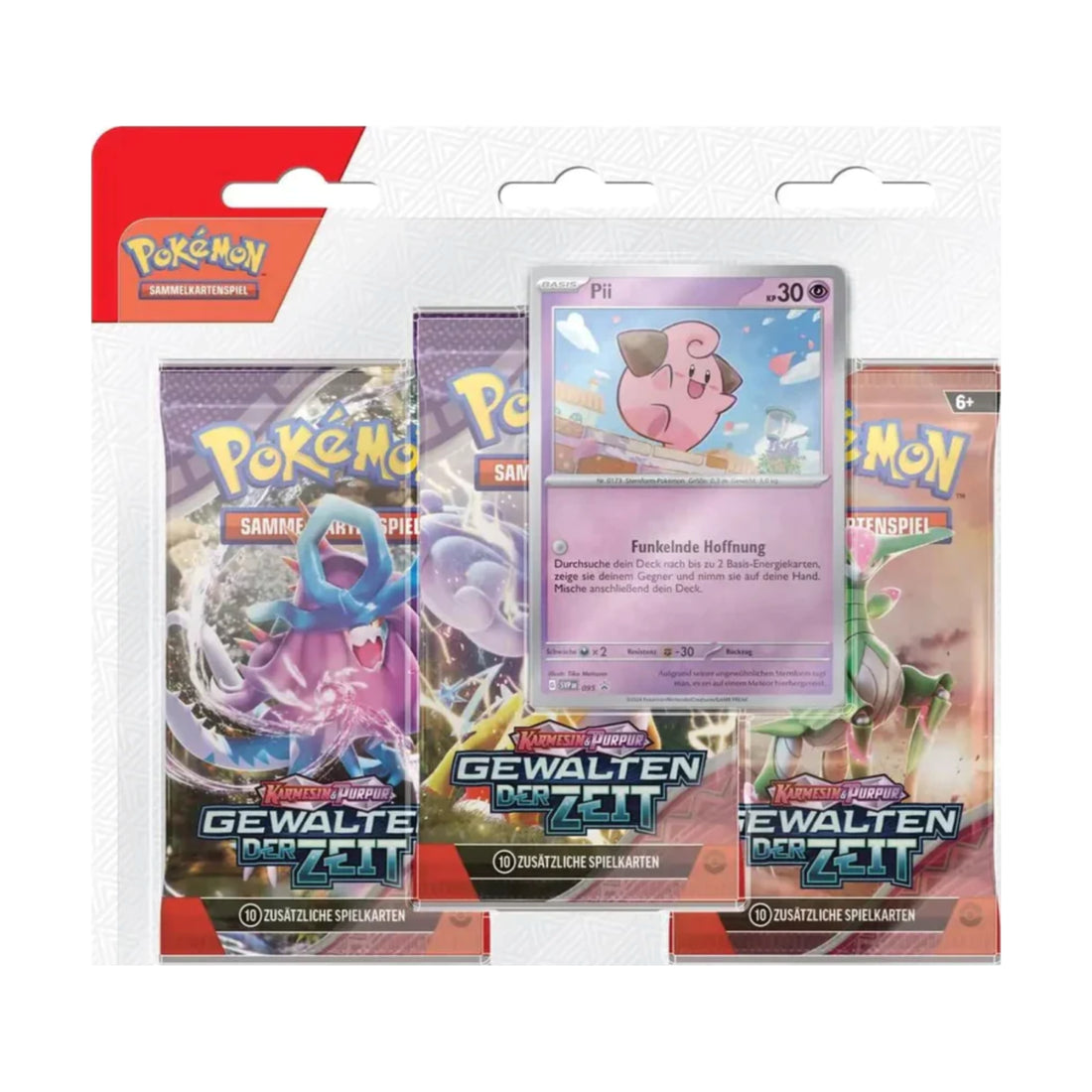 Pokemon 3er Blister Gewalten der Zeit Deutsch